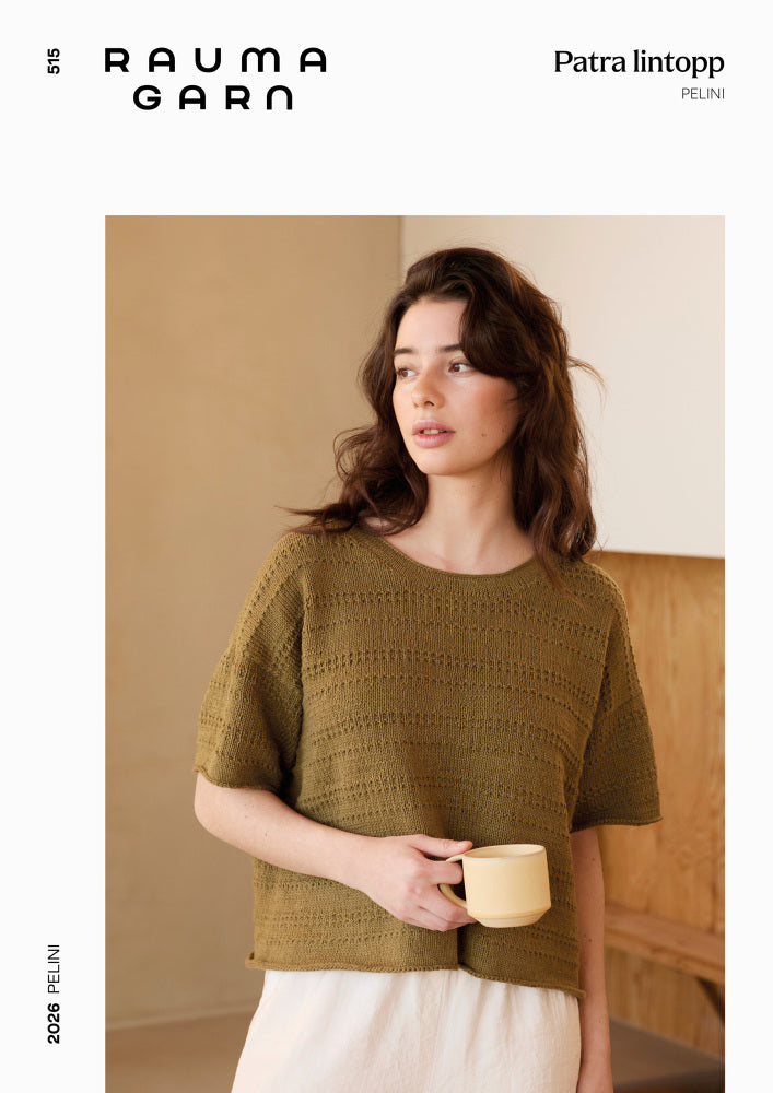515 Patra lintopp - papiroppskrift - Rauma Garn - Garntopia