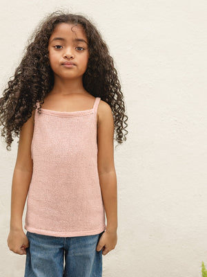 2503 - Sommerbarn - Nr. 2  Clementine Top Junior - Sandnes garn - Garntopia