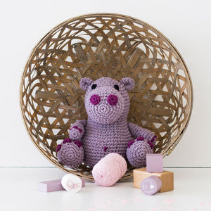 DIY Hippo Hugo Heklekit - Hoooked Yarn