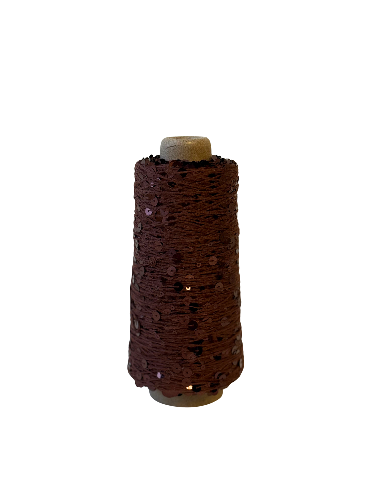 Schokolade - Paillettengarn 200gr - Wolle Halle - Garntopia