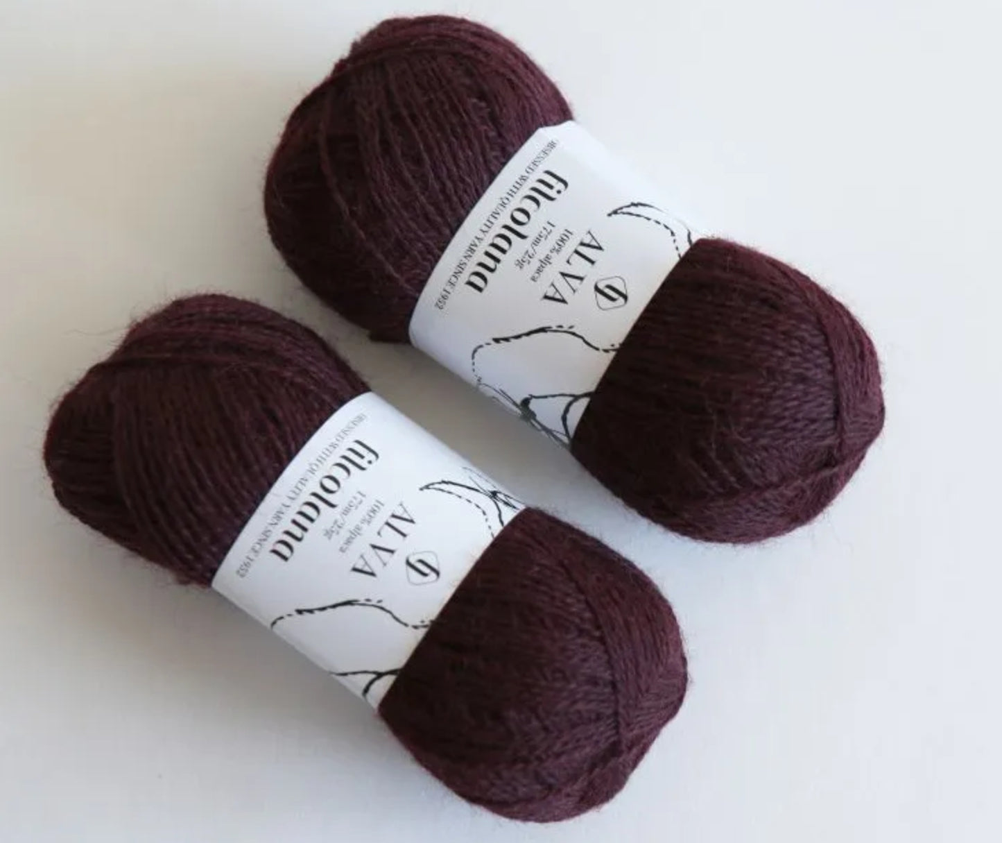 382 Dark Bordeaux - Alva - Filcolana - Garntopia