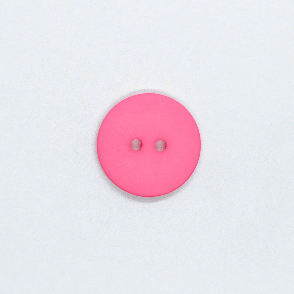 Plastknapp 2 hull - Bubblegum - 18 mm