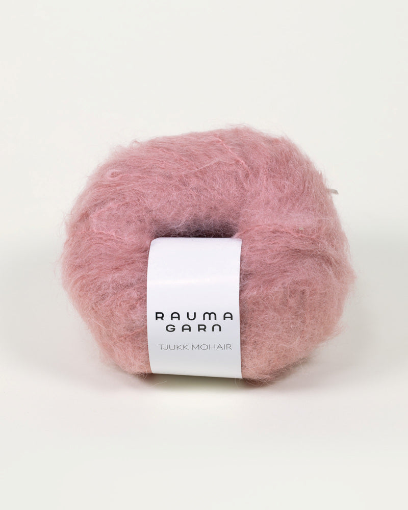 Tjukk Mohair 184 Rosa bris -	Tjukk Mohair - Rauma Garn - Garntopia