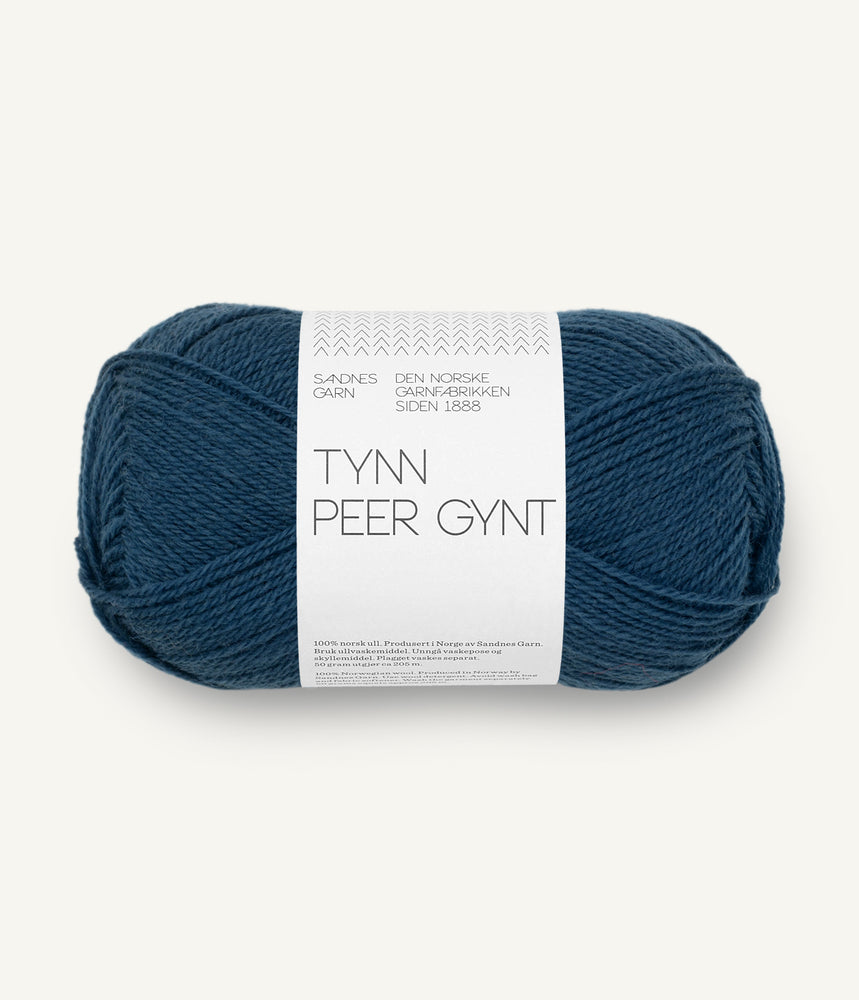 6062 Mørk Blå - Tynn Peer Gynt - Sandnes garn - Garntopia