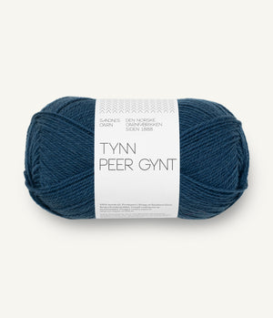 6062 Mørk Blå - Tynn Peer Gynt - Sandnes garn - Garntopia