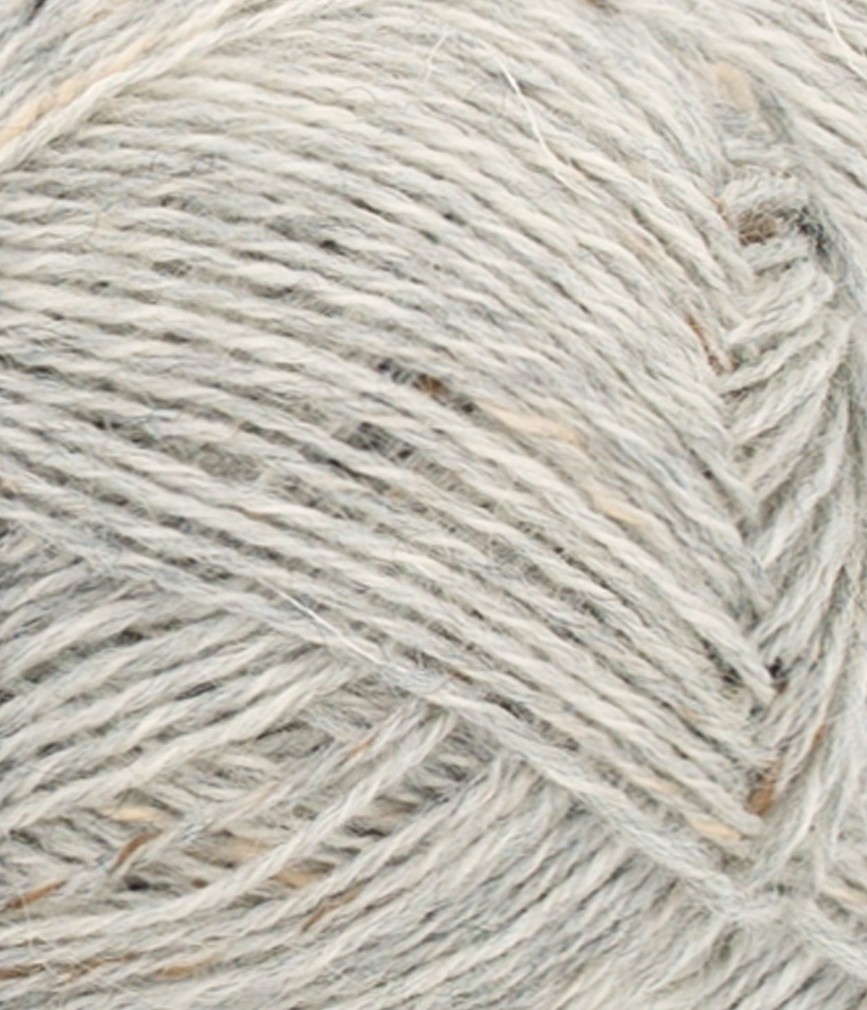 1034  Lys Gråmelert med Natur Tweed - Tynn Peer Gynt - Sandnes garn - Garntopia