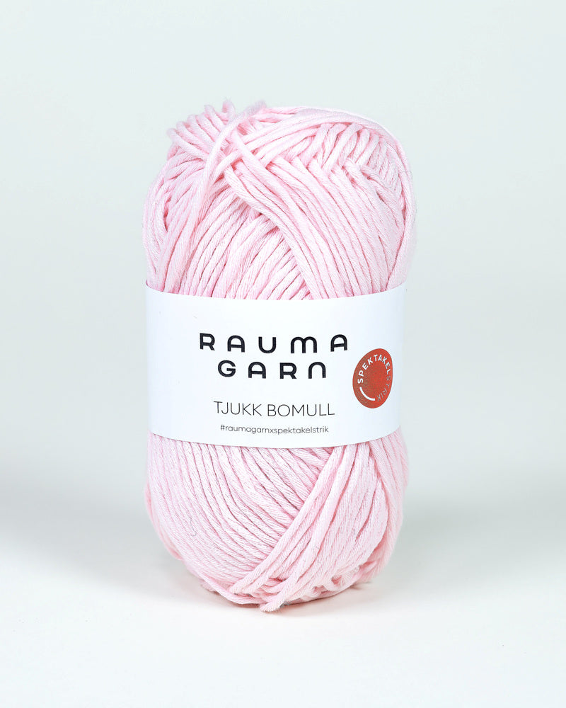 231 Lys rosa  - Tjukk Bomull - Rauma Garn - Garntopia