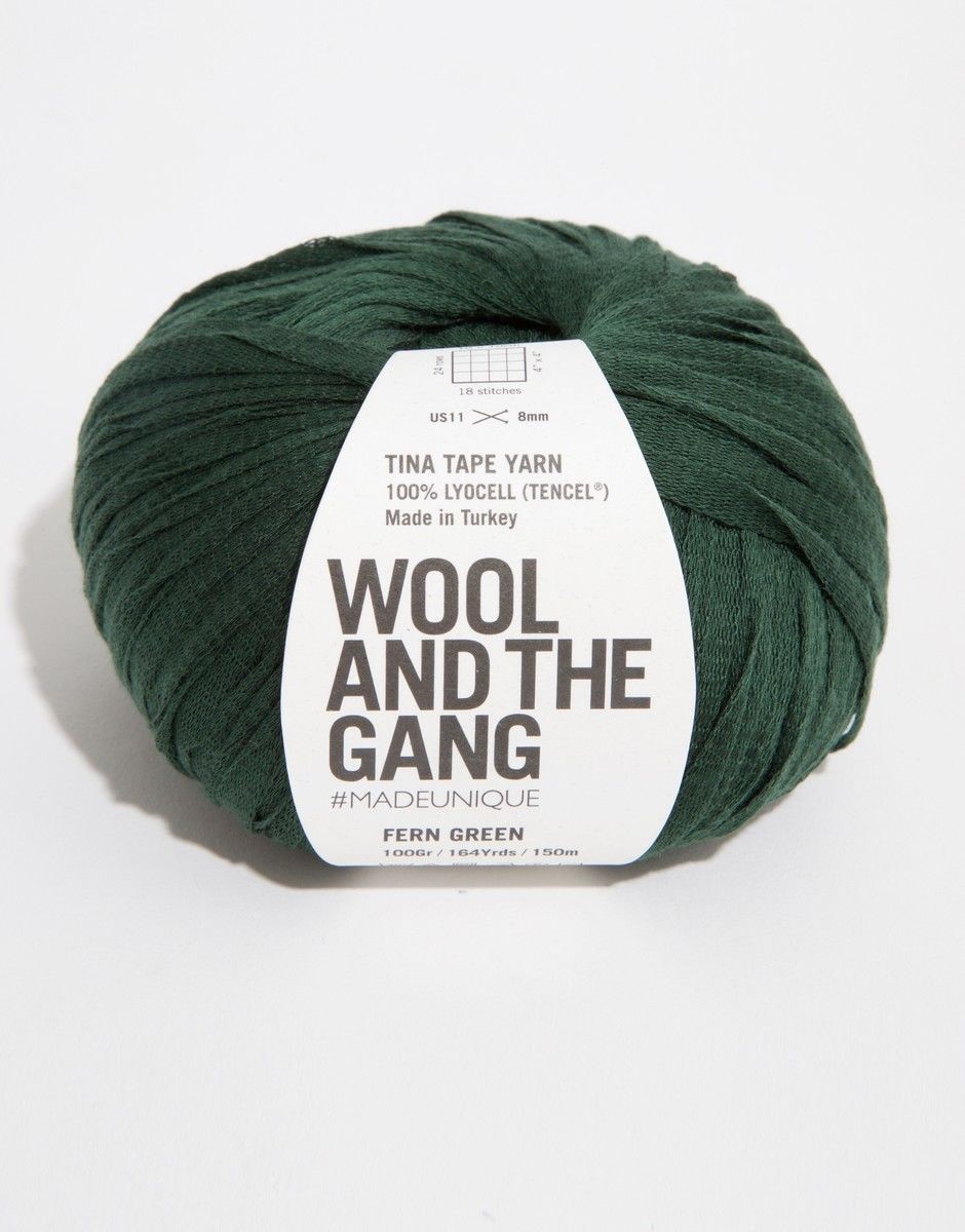 Fern Green - Tina Tape - Wool and the gang - Garntopia