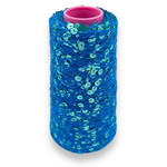 Isole Blau - Paillettengarn 200gr - Wolle Halle - Garntopia