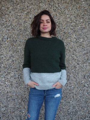 Contrast sweater - Paper