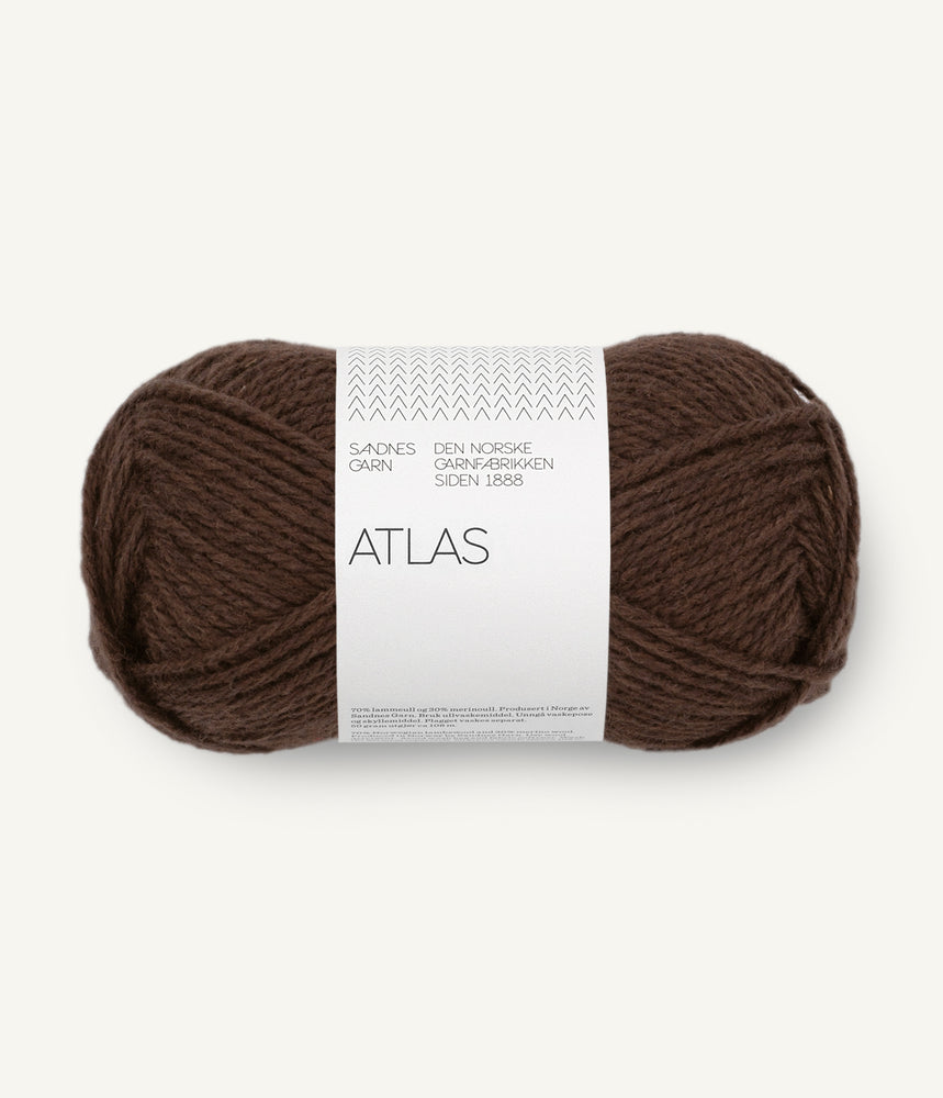 3591 Mørk brun melert - Atlas