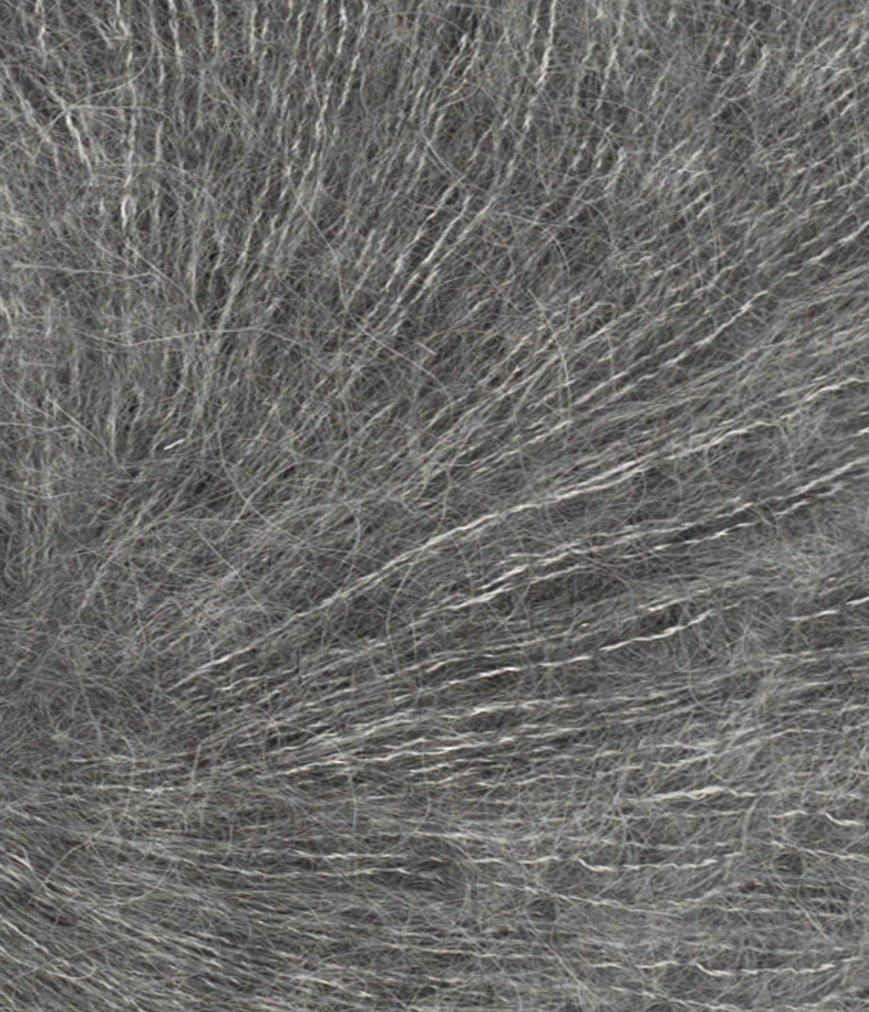 1053 Mørk Gråmelert -	Tynn Silk Mohair - Sandnes garn - Garntopia