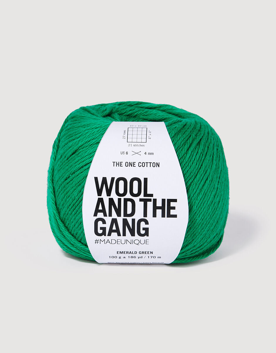 Emerald Green - The One Cotton - Wool and the gang - Garntopia