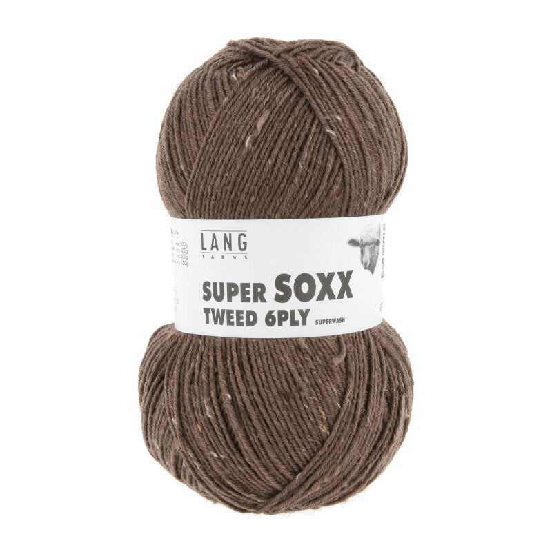 68 Brown -	SUPER SOXX TWEED 6-PLY - Lang Yarns - Garntopia