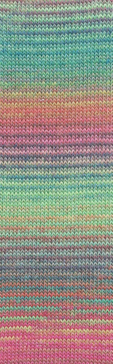 200  Pink/Green -	MILLE COLORI SOCKS & LACE LUXE - Lang Yarns - Garntopia