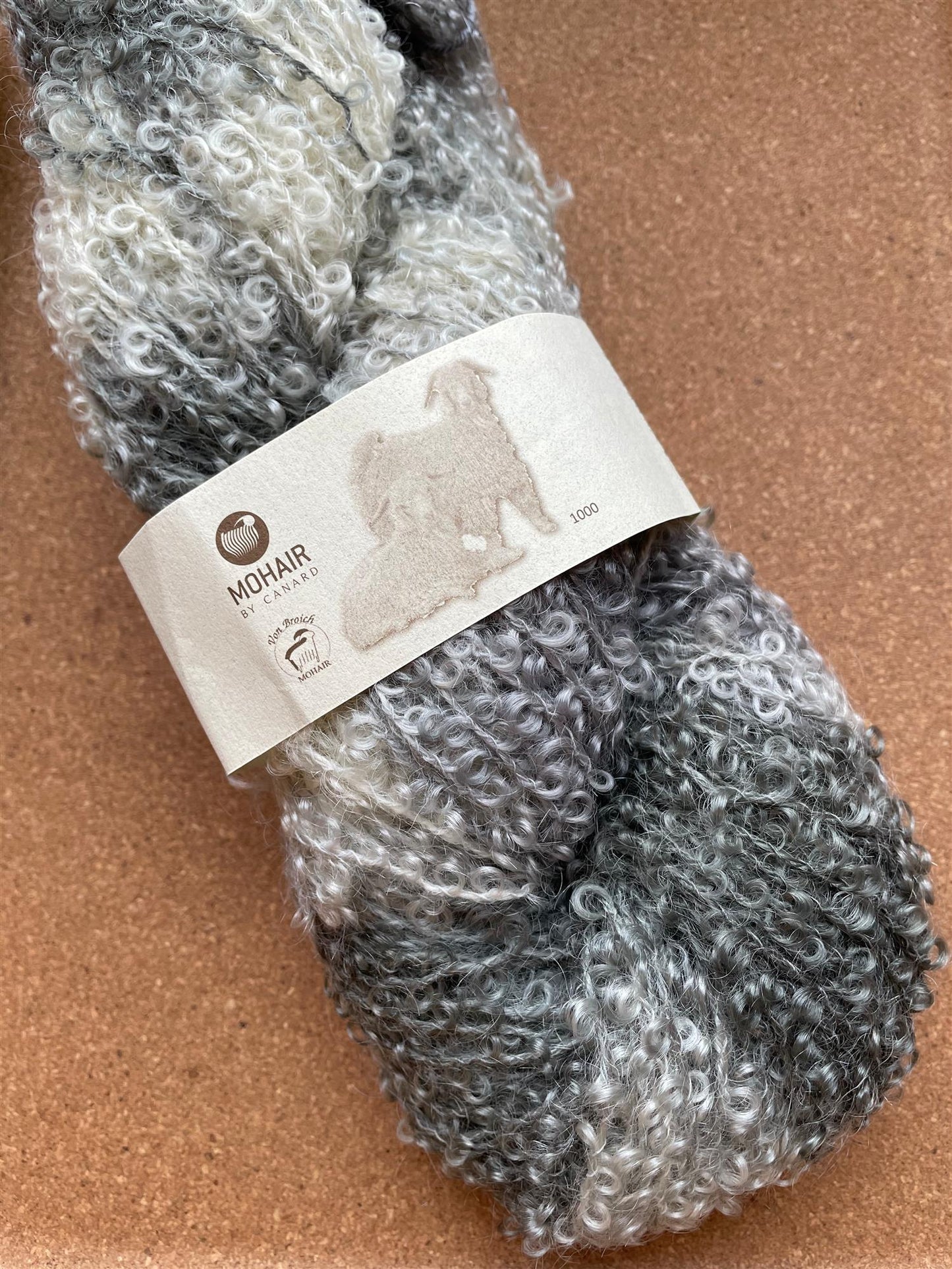 1047 Sølvgrå mix -	Mohair Bouclé Mix - Mohair by Canard - Garntopia