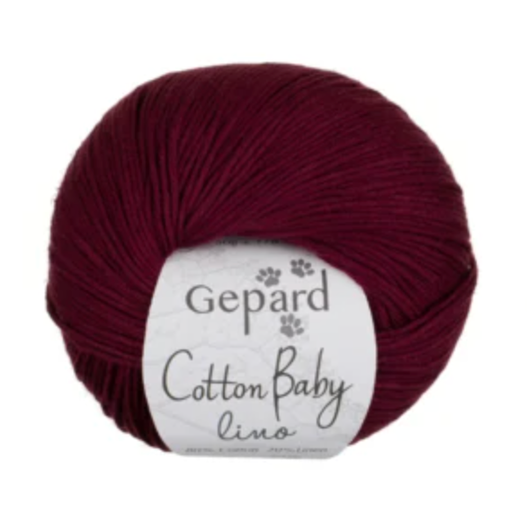 472 Deep Cherry - CottonBaby Lino - Gepard Garn - Garntopia