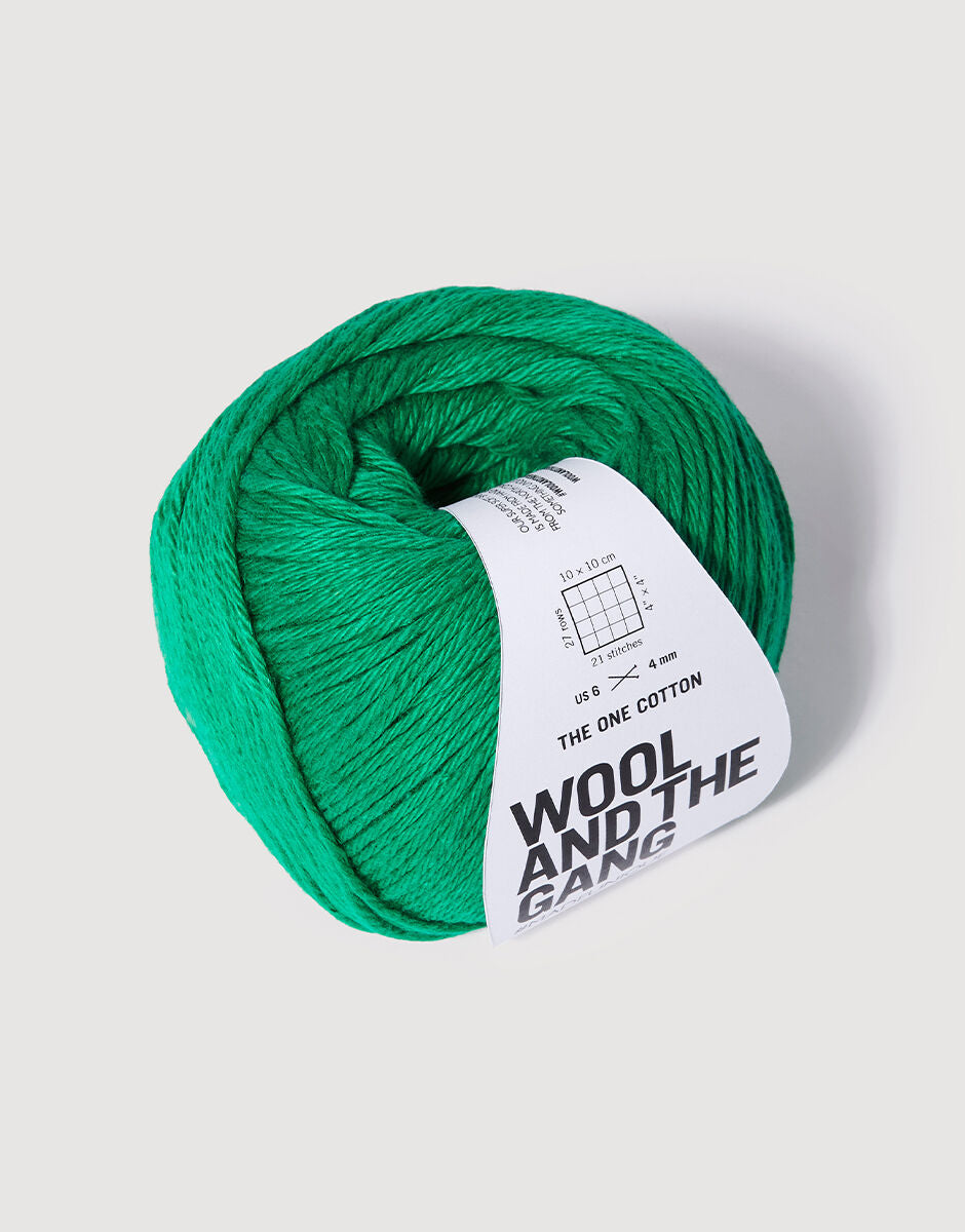 Emerald Green - The One Cotton - Wool and the gang - Garntopia