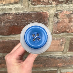 Plastic button 4 holes - Dark blue - 18 mm