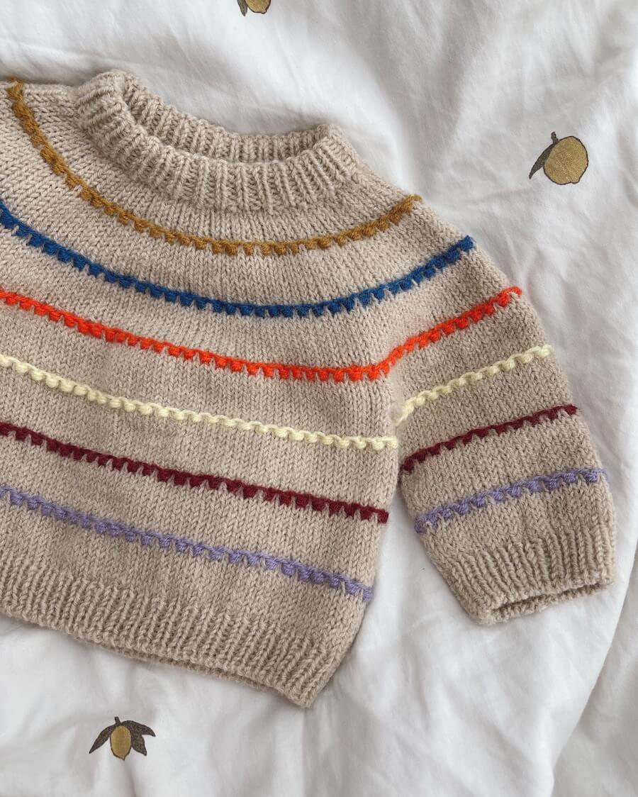 Festival Sweater Baby - Papir - PetiteKnit - Garntopia