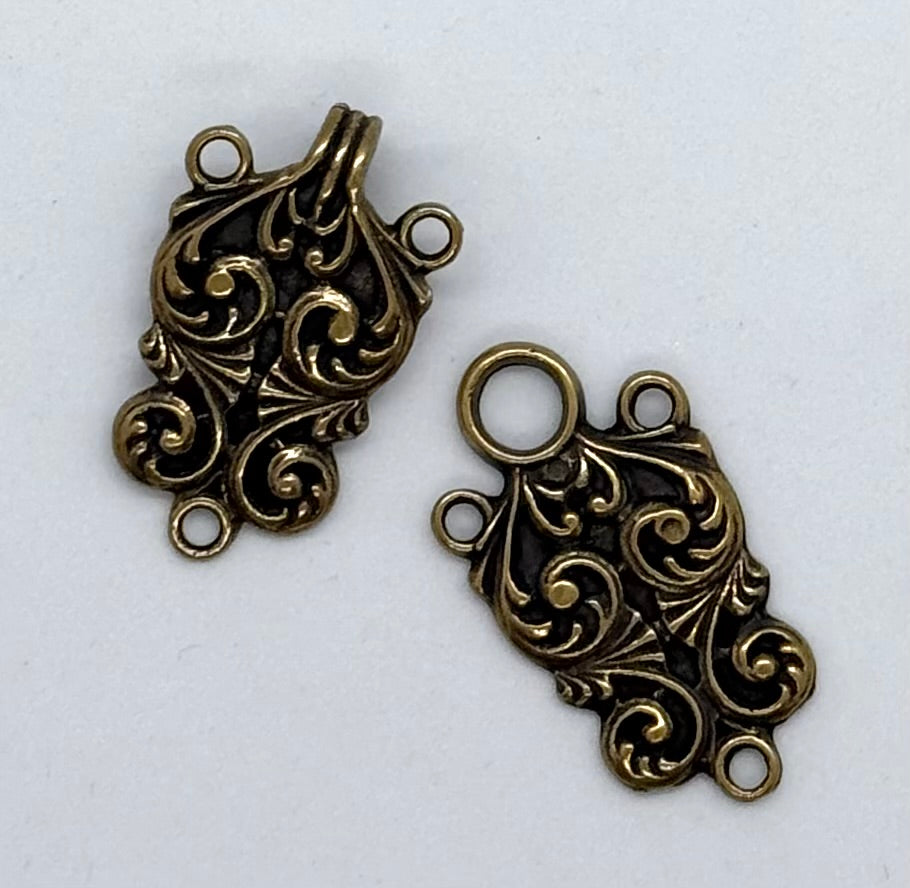 Hektelås - messing  - 60mm - NEWOLD COMPANY - Garntopia