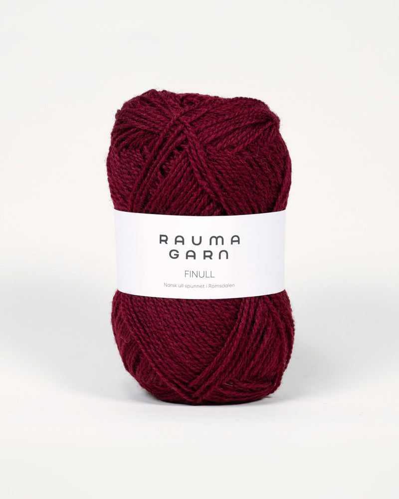 497 Burgunder -	Finull Pt2 - Rauma Garn - Garntopia