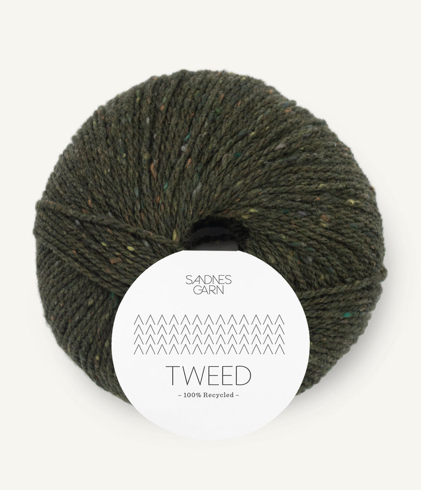9585 Olive Green - Tweed Recycled