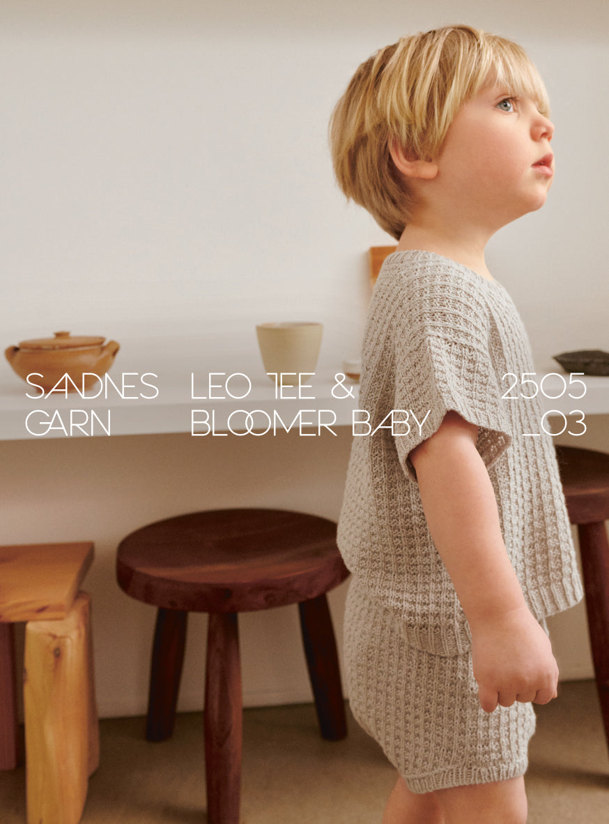 2505 - Sommerbaby - Nr. 3 Leo Tee & Bloomer Baby - Sandnes garn - Garntopia
