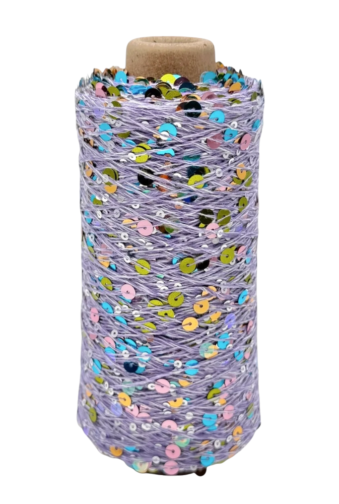 Lavender Haze - Paillettengarn 200gr - Wolle Halle - Garntopia