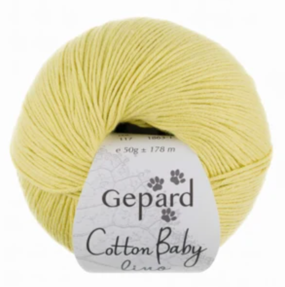 117 Gul - CottonBaby Lino - Gepard Garn - Garntopia