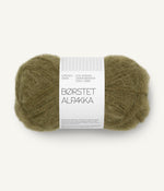 9873 Dark Olive -	Børstet alpakka - Sandnes garn - Garntopia