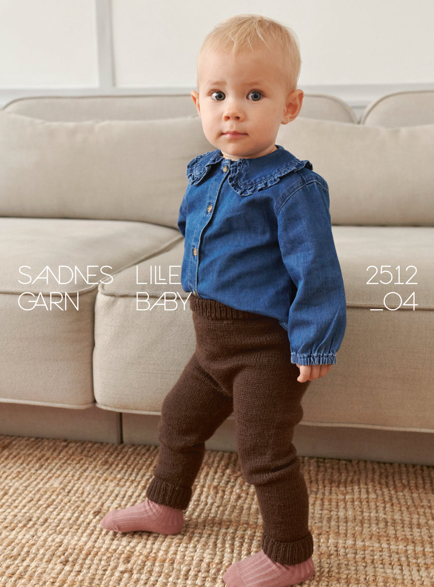 2512 - Norske Ikoner Baby - NR 4 LILLE BUKSE BABY - Sandnes garn - Garntopia