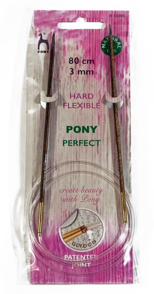 Rundpinne 80 cm - 9 mm - Pony - Garntopia