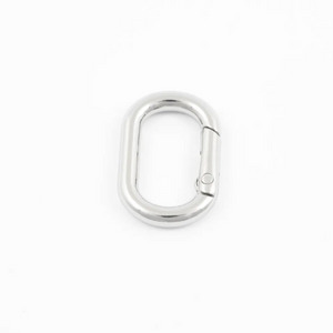 Karabinring Sølv - 22x12 mm AC4040