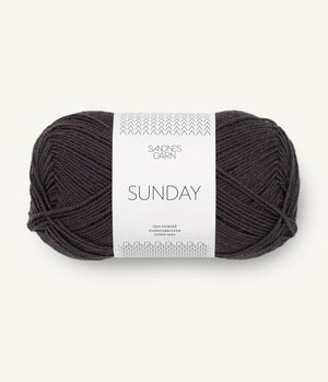 3800 Bristol Black -	Sunday - Sandnes garn - Garntopia