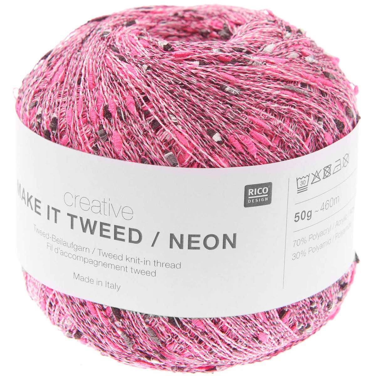 Make It Tweed /Neon - 002 Neon Rosa - Rico Creative - Garntopia