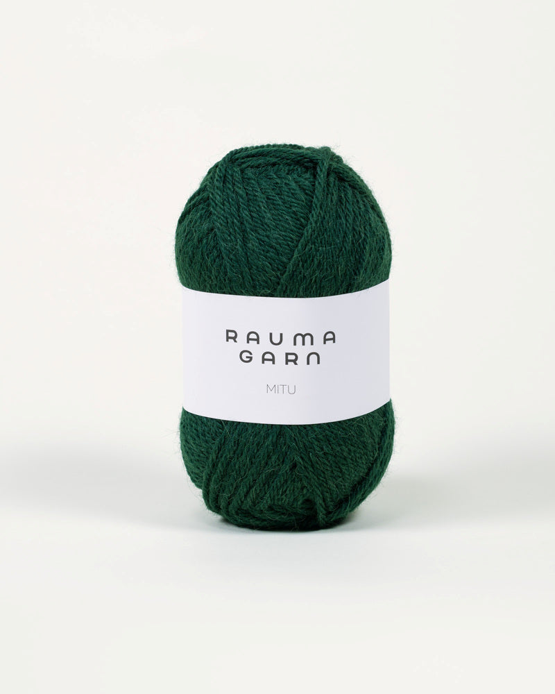 1900 Mørk grønn -	Mitu - Rauma Garn - Garntopia