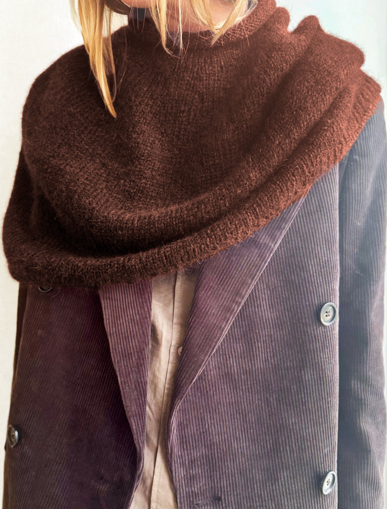 Le Knit - Plain Yoke Poncho - Papir - Lene Holme Samsøe - Garntopia