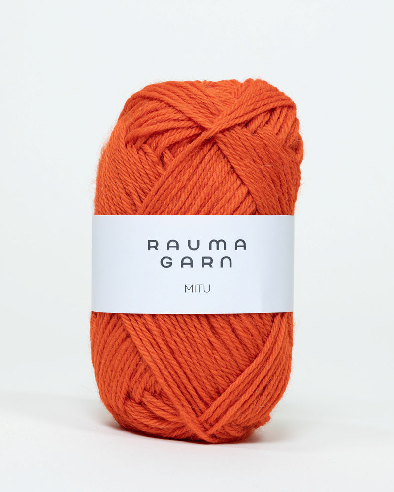 0095 Oransje -	Mitu - Rauma Garn - Garntopia