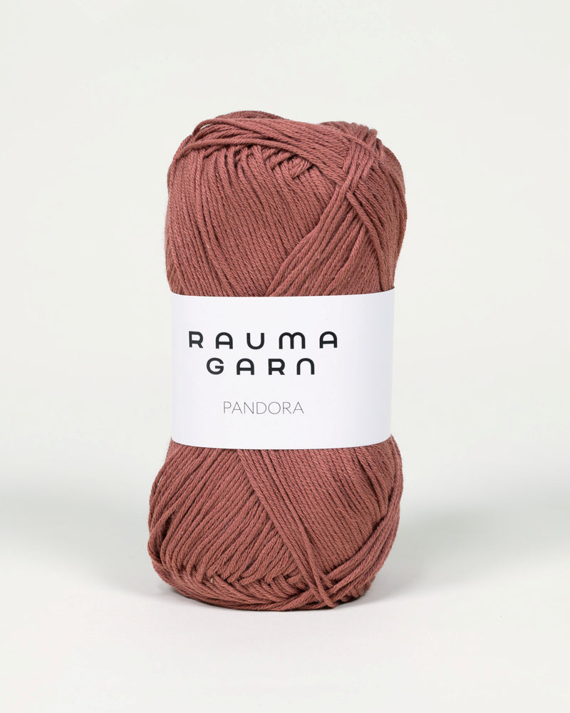 222 Mørk Gammelrosa -	Pandora - Rauma Garn - Garntopia