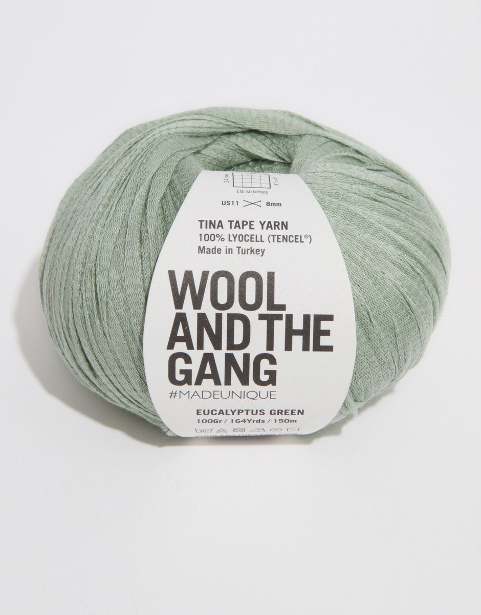 Eucalyptus Green - Tina Tape - Wool and the gang - Garntopia