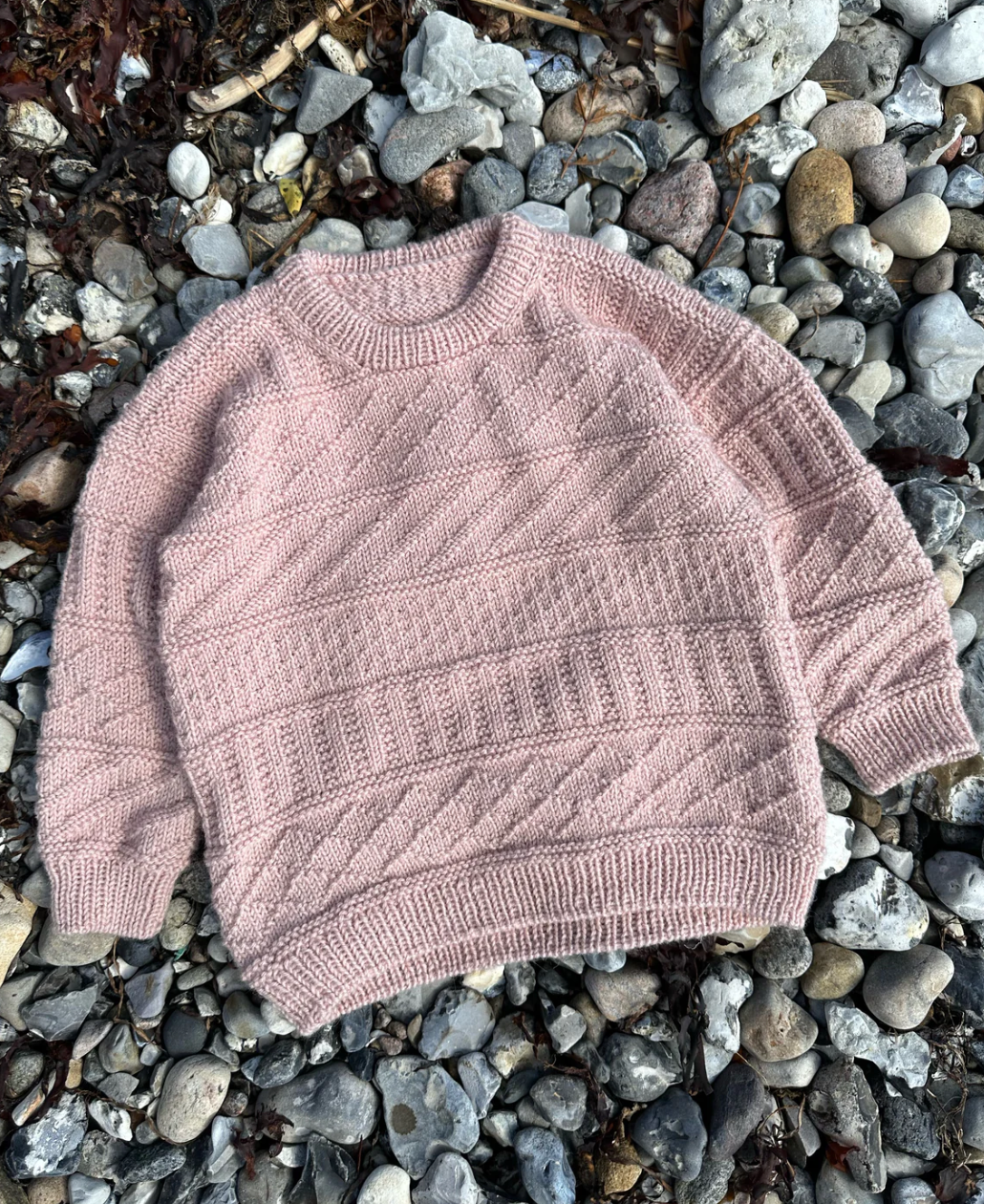 Storm Sweater Junior - Papir - PetiteKnit - Garntopia