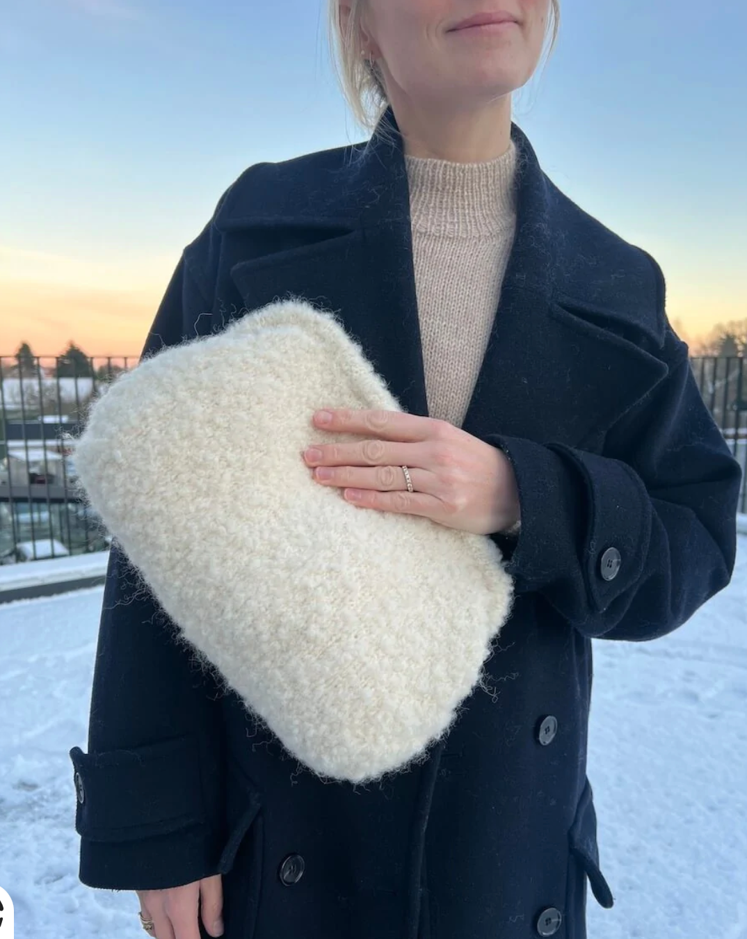 Teddy Clutch - Papir - PetiteKnit - Garntopia