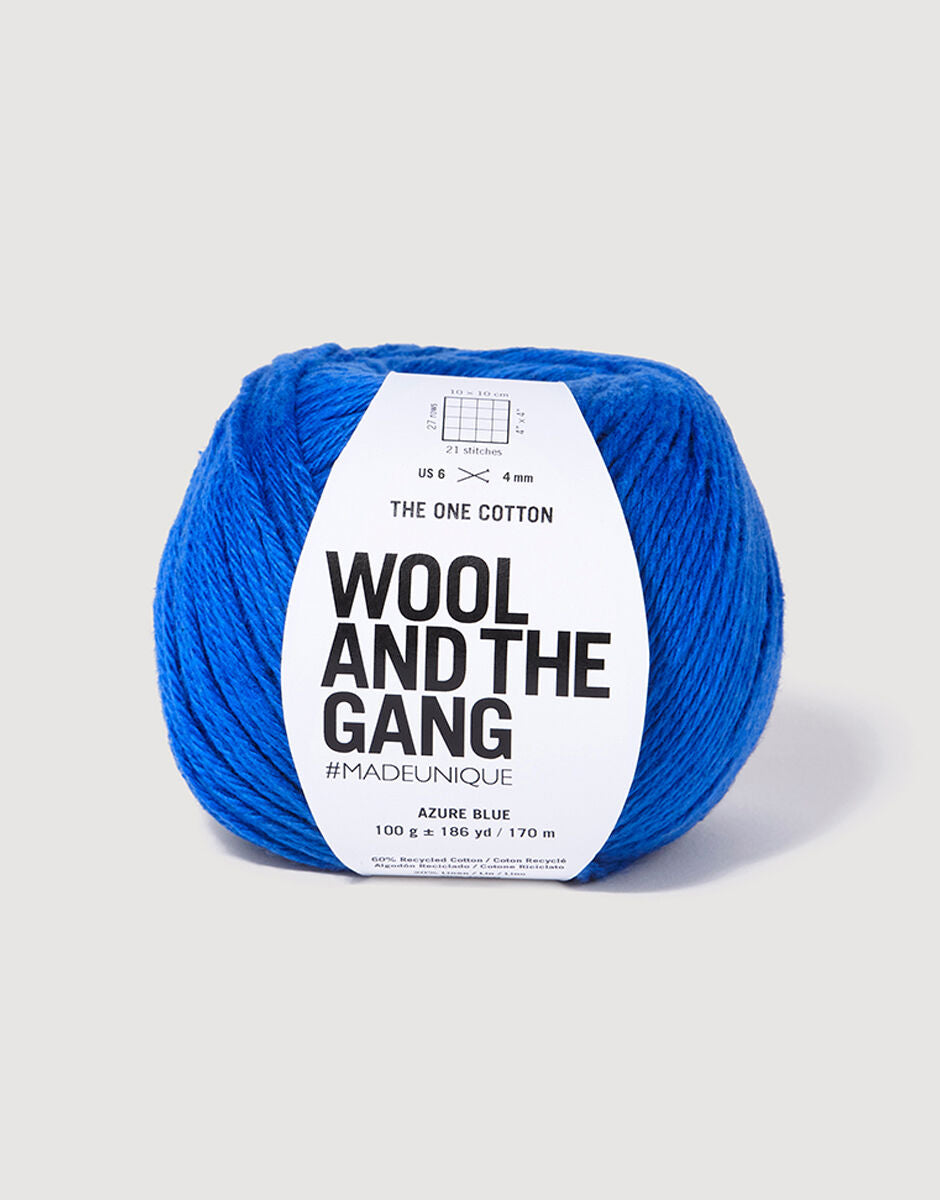 Azure Blue - The One Cotton - Wool and the gang - Garntopia