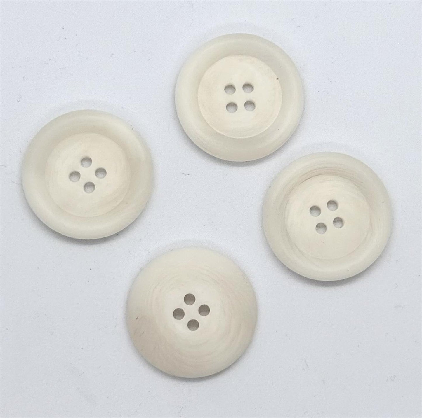 Knapp, Hvit - Resin - 35 mm - NEWOLD COMPANY - Garntopia