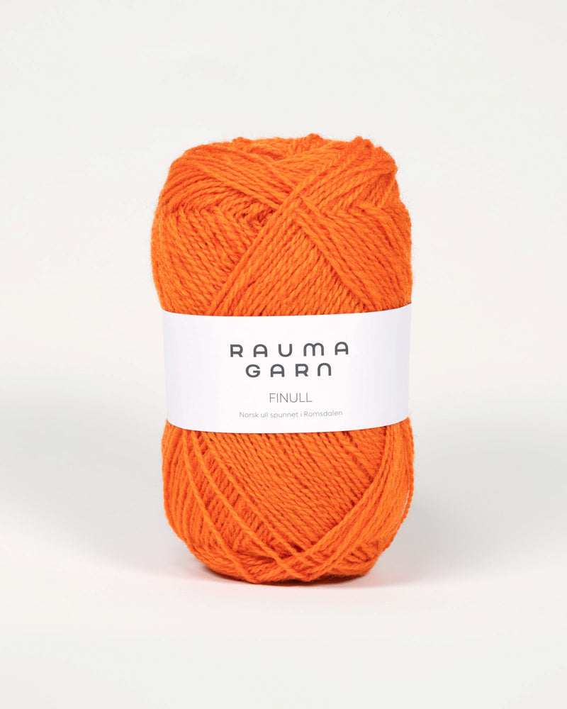 4205 Orange -	Finull Pt2 - Rauma Garn - Garntopia