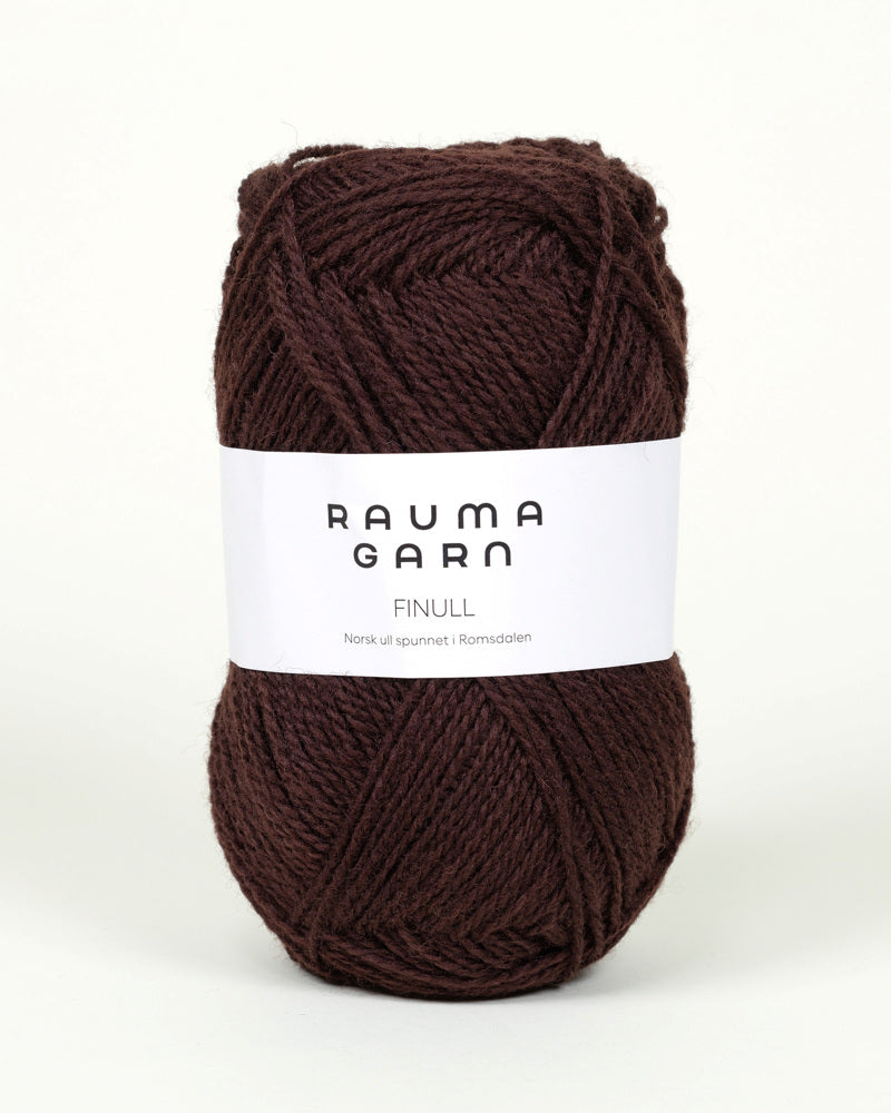 422 Mørk Brun -	Finull Pt2 - Rauma Garn - Garntopia