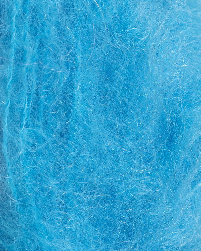 Tjukk Mohair 077 Turkis -	Tjukk Mohair - Rauma Garn - Garntopia