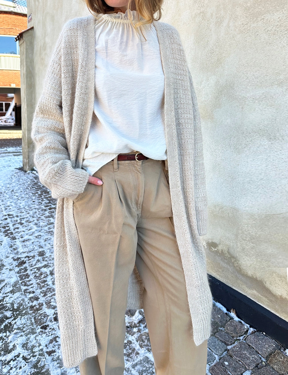 Le Knit -  Caia Cardigan max - Papir - Lene Holme Samsøe - Garntopia