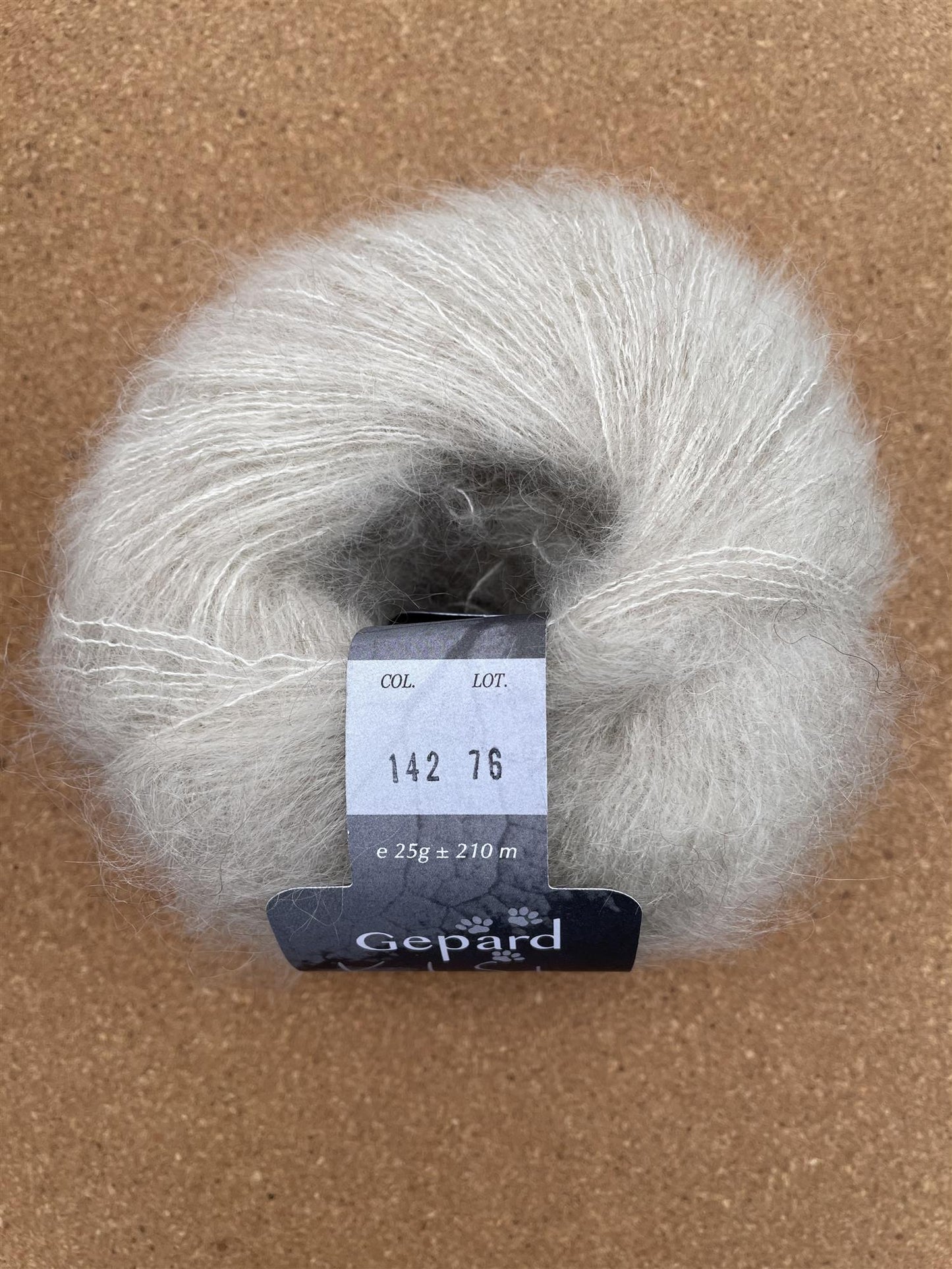 142 Nordic Snow - Kid Seta Tweed - Gepard Garn - Garntopia